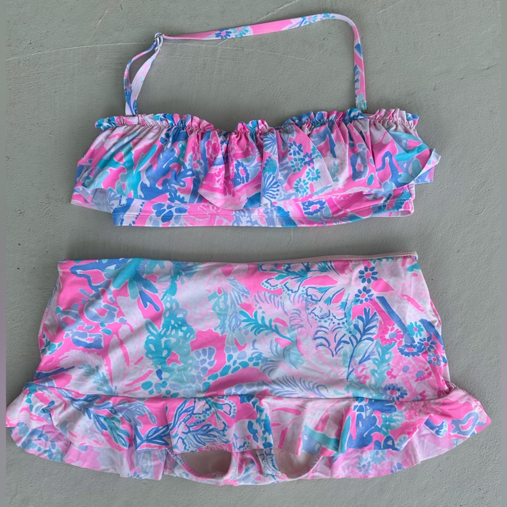 Lilly Pulitzer Ruffle swimwear with skirted bottom